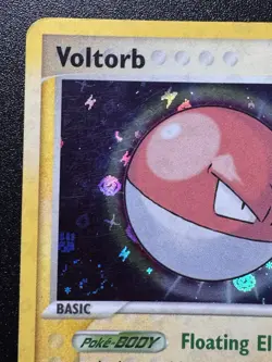 Voltorb 85/112 EX FireRed & LeafGreen Pokemon Card Reverse Holo Rare Swirl HP - Image 3