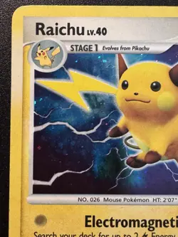 Raichu 15/123 D&P Mysterious Treasures Pokemon Card Holo Foil Rare HP - Image 3
