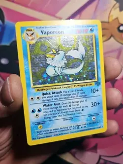 Pokemon TCG Vaporeon Jungle Holo Rare Card 12/64 LP/MP - Image 4