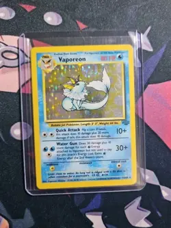 Pokemon TCG Vaporeon Jungle Holo Rare Card 12/64 LP/MP - Image 5