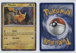 Pikachu Confetti Holo Pokemon McDonald's Collection Match Battle 2023 (M23EN) - Image 3
