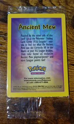 Ancient Mew Sealed Promo Error OC MC Misprint Alignment Dot Pokemon Off-Center - Image 2