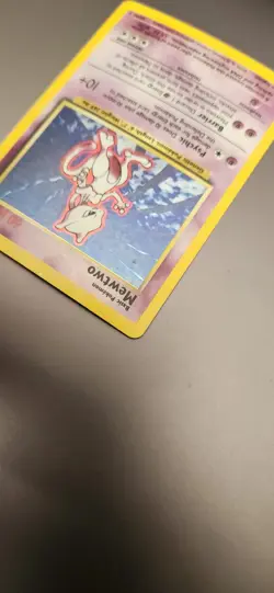 Pokemon TCG Base Set Mewtwo Holo Card 10/102 Rare MP - Image 4