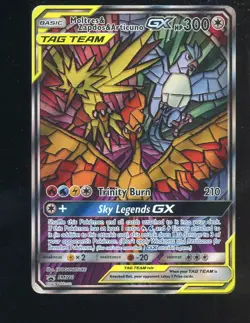 2019 Pokemon BSP Hidden Fates ETB #SM210 Moltres Zapdos Articuno GX - Image 1
