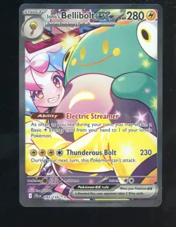 2025 Pokemon JTG EN Special Illustration Rare #183 Iono's Bellibolt ex - Image 1