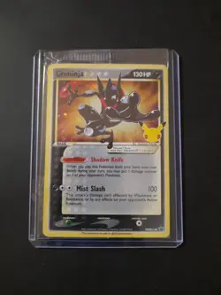 Pokemon TCG Greninja Star SWSH144 Celebrations Promo Holo Rare Gold Star Sealed - Image 1
