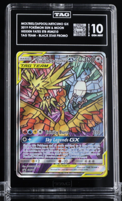 POKEMON MOLTRES & ZAPDOS & ARTICUNO GX 2019 SUN & MOON BSP #SM210 FA TAG 10 - Image 1