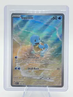 Pokemon TCG Squirtle Scarlet & Violet-151 170/165 Holo Illustration Rare Fresh - Image 1