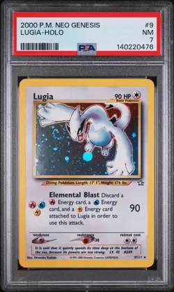 2000 POKEMON NEO GENESIS #9 LUGIA-HOLO PSA 7 - Image 1