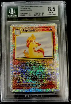 2002 Pokemon Legendary Collection Reverse Foil Rapidash U BGS 8.5 - Image 1