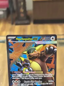 2025 Pokemon Mega Evolution MEG EN Kangaskhan ex Ultra Rare #164/132 Free Ship! - Image 2