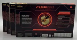 Lot of (4) Pokemon TCG Flareon VMAX Premium Collection Boxes Sealed - Image 2