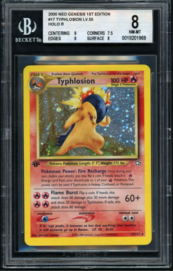 Pokemon Typhlosion 2000 Neo Genesis 1st Edition Holo Rare BGS 8 - Image 1