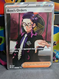 Boss’s Orders 256/217 Ultra Rare Full Art Pokemon TCG Ascended Heroes NM - Image 1
