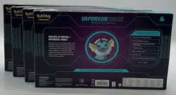 Lot of (4) Pokemon TCG Vaporeon VMAX Premium Collection Boxes Sealed - Image 2