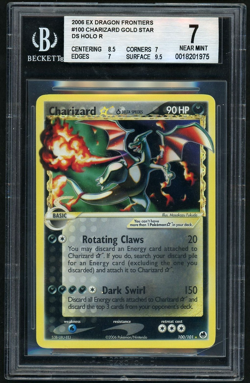 Pokemon Charizard Gold Star 2006 EX Dragon Frontiers Holo Rare BGS 7 - Image 1