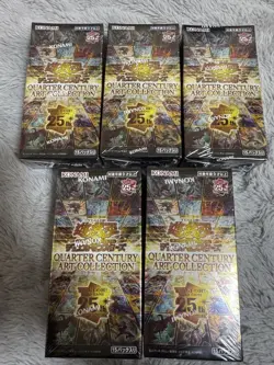 5 Boxes Yugioh! OCG Duel Monsters Quarter Centry Art Collection Konami - Image 1