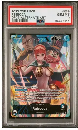 Rebecca Alt Art Leader OP04-039 One Piece English PSA 10 - Image 1