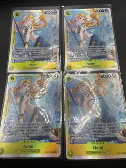 4X Nami EB03-053 Extra Booster: One Piece Heroines Edition SR Playset - Image 1