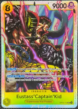 One Piece Eustass "Captain" Kid OP10-112 Royal Blood Super Rare NM - Image 1