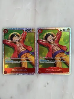 2x Monkey D Luffy ST21-014 SR Starter Deck EX: Gear 5 Foil One Piece TCG NM F - Image 1