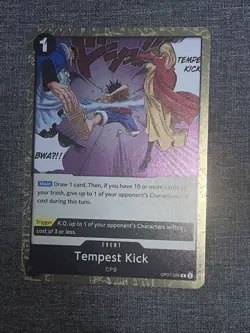 Tempest Kick OP07-096 500 Years in the Future Foil One Piece TCG English Luffy - Image 1