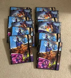 Lot Of 12 Disney Lorcana Villains Binder - Holds 252 Cards Each - Image 1