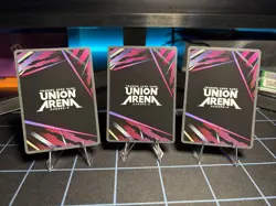Union Arena TCG English UE15BT Evangelion Super Rare SR LOT Of 3 - Image 2