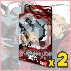 UNION ARENA TCG: Fullmetal Alchemist Starter Deck x2 Bundle - Image 1