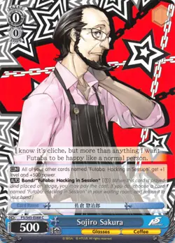 Sojiro Sakura - P5/S45-088 - C Near Mint Weiss Schwarz Persona 5 - Image 1