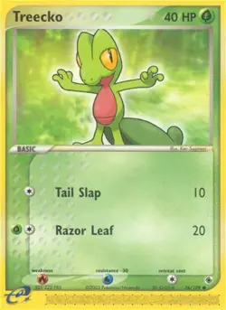Pokemon Treecko 76/109 Ruby & Sapphire LP-EXC BUY 2 CARDS GET 1 FREE!! - Image 1
