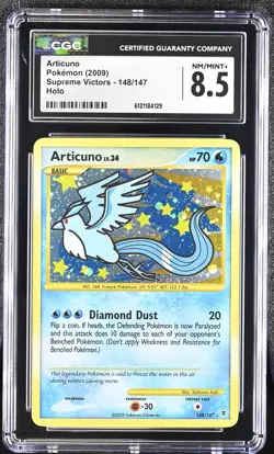 CGC 8.5 Articuno 2009 Supreme Victors 148/147 Holo Pokemon Card - Image 1