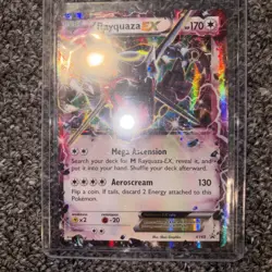 Pokemon TCG Rayquaza EX XY69 Holo Black Star Promo Card MP - Image 1