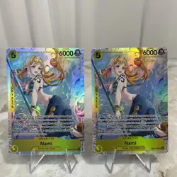 X2 Nami EB03-053 SR Foil English One Piece TCG Card-NM - Image 1