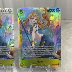 X2 Nami EB03-053 SR Foil English One Piece TCG Card-NM - Image 3