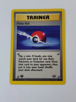 Pokemon Card 1st Edition Poke Ball 64/64 Jungle Regular US - Image 1