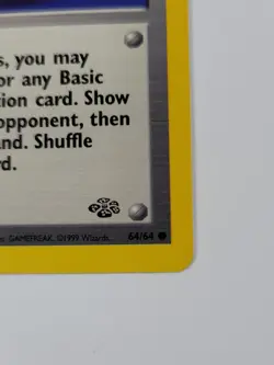 Pokemon Card 1st Edition Poke Ball 64/64 Jungle Regular US - Image 4