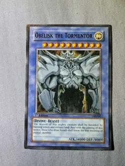 Konami Yu-Gi-Oh! Obelisk the Tormentor GBI-002 Divine-Beast 1st Edition Card - Image 1