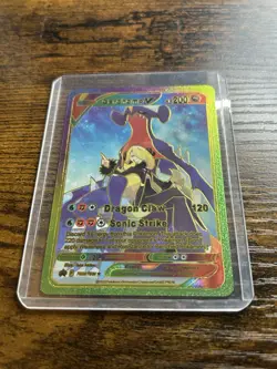 Pokemon Garchomp V Gold Foil Fan Art Collector Card - 200 HP - With Case - Image 1