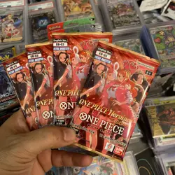 4x One Piece Card Game EB-01 Memorial Collection Heroines Edition Booster Packs - Image 1