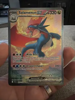 Pokemon Holofoil Card Salamanca EX 187/159 Sv09: Journey Together - Image 1