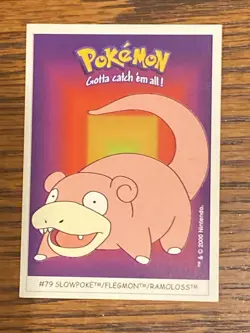 SLOWPOKE #79 - DUNKIN BOOMER 2000 - POKEMON CARD REGULAR LP - Image 1
