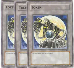 Yu-Gi-Oh! 2008 Promo Token Card 3X Arcana Force XVIII Moon TKN3-EN003 X3 NM - Image 1