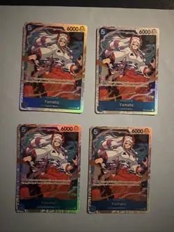 X4One Piece TCG OP13-054 Yamato SR X4 Playset Card Game CCG Eng ! NM ! - Image 1