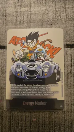 Energy Marker E-71 Silver Goku Manga Booster 02 Dragon Ball Card English - Image 1