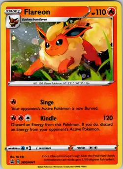 SWSH: Sword & Shield Promo Cards #SWSH041 Flareon - Image 1
