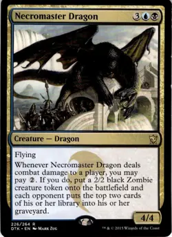 MTG Necromaster Dragon Dragons of Tarkir Rare #226 - Image 1