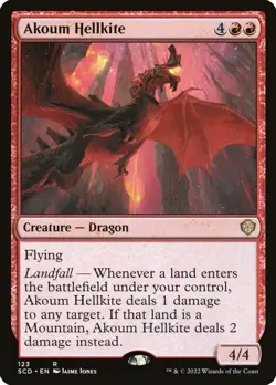 ~1x Akoum Hellkite x1 ~NM~ SCD Magic the Gathering MtG~ - Image 1