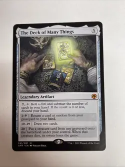 The Deck of Many Things Adventures in the Forgotten Realms #241 Mythic - Image 1