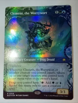 ✨Clement, the Worrywort✨ MTG | Bloomburrow | Showcase | Foil | NM/M | R 0329 - Image 1